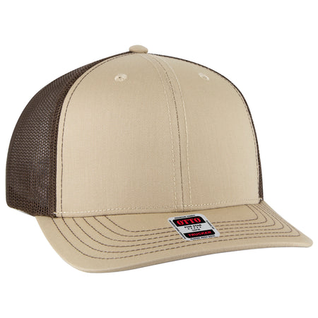 OTTO CAP 6 Panel Mid Profile Mesh Back Trucker Hat OTTO 112-1 Otto Cap