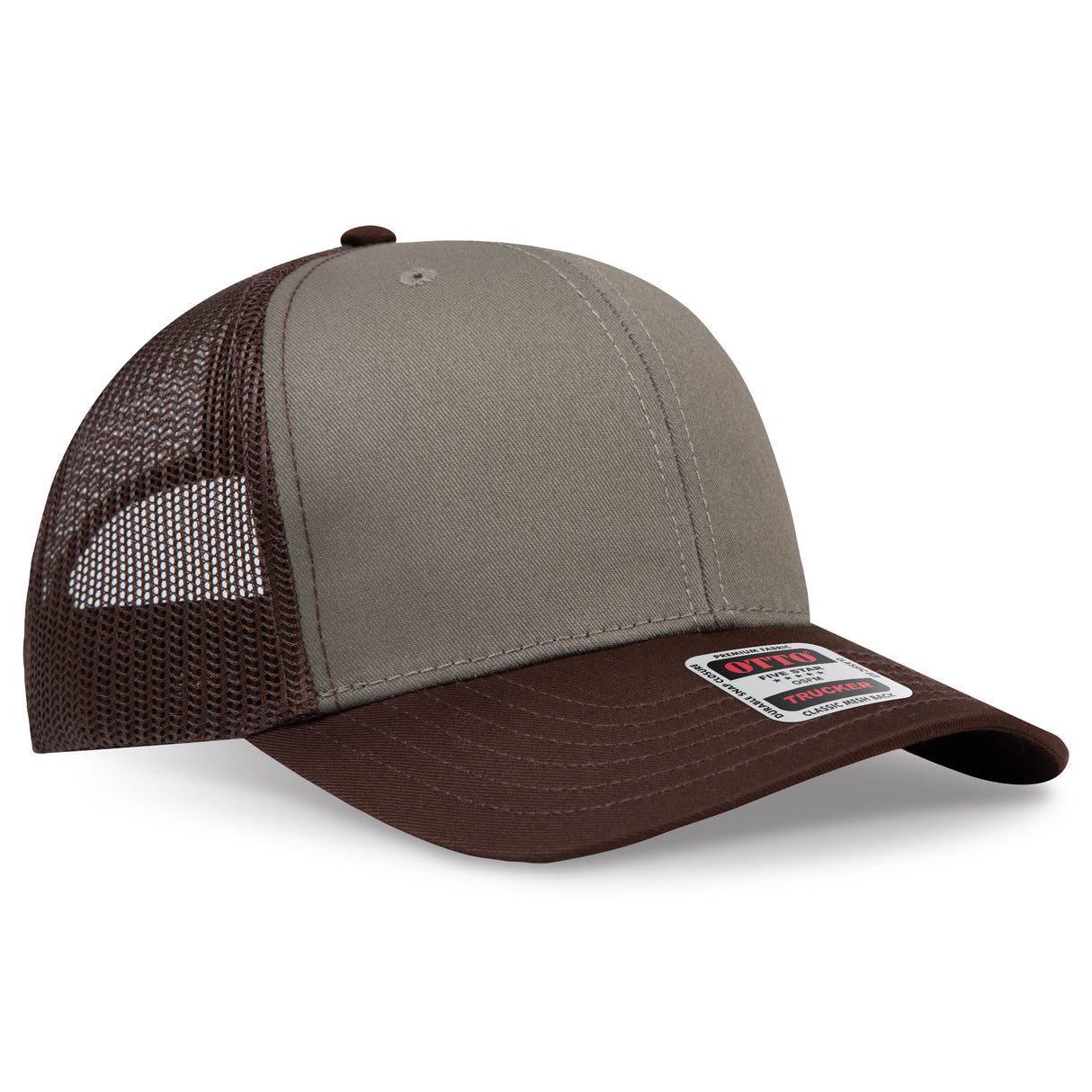 OTTO CAP® 6 Panel Mid Profile Mesh Back Trucker Hat OTTO 112-1