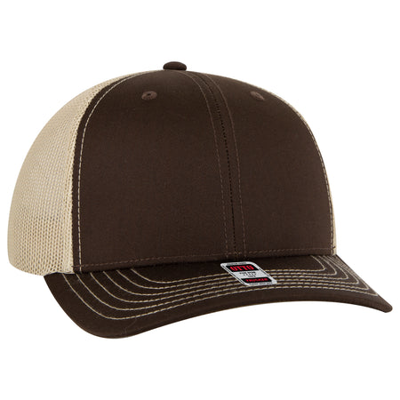 OTTO CAP 6 Panel Mid Profile Mesh Back Trucker Hat OTTO 112-1 Otto Cap