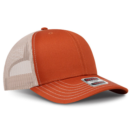 OTTO CAP® 6 Panel Mid Profile Mesh Back Trucker Hat OTTO 112-1