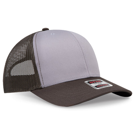OTTO CAP® 6 Panel Mid Profile Mesh Back Trucker Hat OTTO 112-1