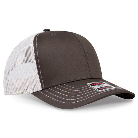 OTTO CAP 6 Panel Mid Profile Mesh Back Trucker Hat OTTO 112-1