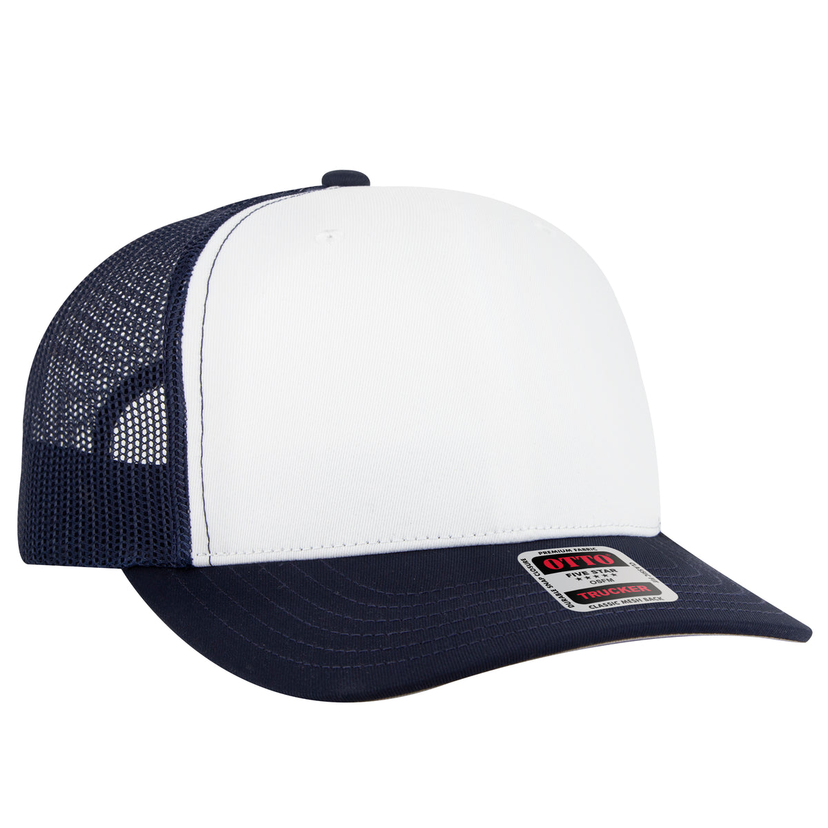 OTTO CAP Seamless 6 Panel Mid Profile Mesh Back Trucker Hat - OTTO Otto Cap