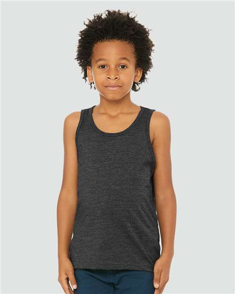 BELLA + CANVAS Youth Heather CVC Tank - BELLA + CANVAS 3480YCVC