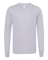 BELLA + CANVAS Youth Heather CVC Long Sleeve Tee - BELLA + CANVAS 3501YCVC