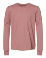 Bella + Canvas 3501YCVC Youth Heather CVC Long Sleeve Tee