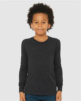 Bella + Canvas 3513Y Youth Triblend Long Sleeve Tee