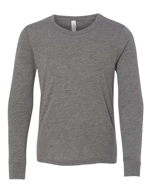 Bella + Canvas 3513Y Youth Triblend Long Sleeve Tee