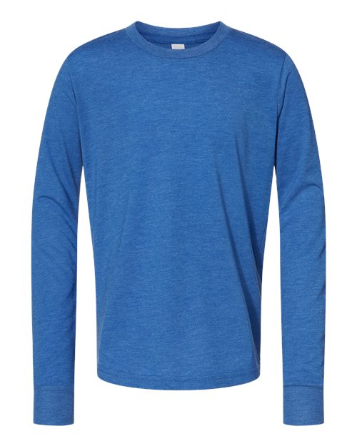 Bella + Canvas 3513Y Youth Triblend Long Sleeve Tee