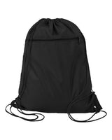 Q-Tees Polyester Cinchpack - Q-Tees Q135200 Q-Tees Black One Size