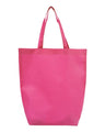 Q-Tees Non-Woven Gusset Bottom Tote - Q-Tees Q1251 Q-Tees Hot Pink One Size