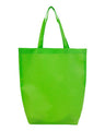 Q-Tees Non-Woven Gusset Bottom Tote - Q-Tees Q1251 Q-Tees Lime Green One Size