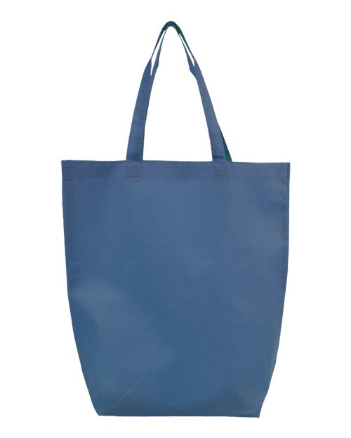 Q-Tees Non-Woven Gusset Bottom Tote - Q-Tees Q1251 Q-Tees Navy One Size