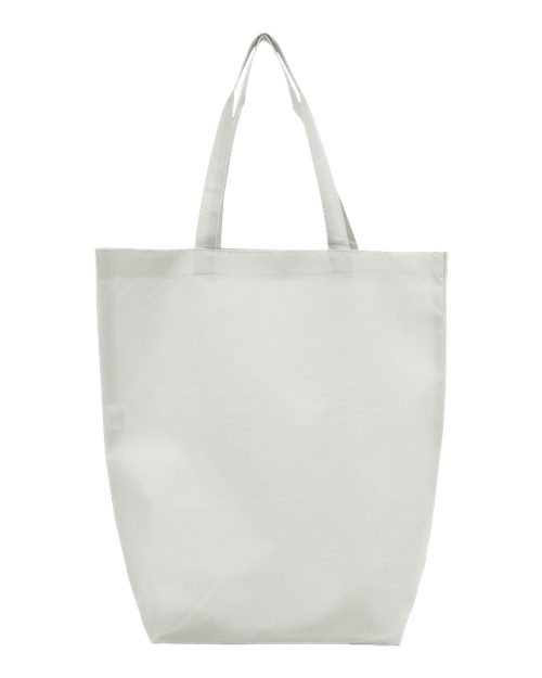 Q-Tees Non-Woven Gusset Bottom Tote - Q-Tees Q1251 Q-Tees White One Size