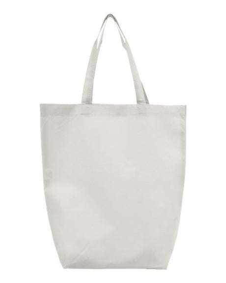 Q-Tees Non-Woven Gusset Bottom Tote - Q-Tees Q1251 Q-Tees White One Size