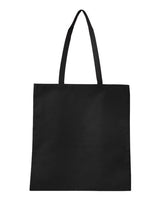 Q-Tees Non-Woven Tote Bag - Q-Tees Q126300 Q-Tees Black One Size
