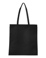 Q-Tees Non-Woven Tote Bag - Q-Tees Q126300 Q-Tees Black One Size
