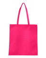 Q-Tees Non-Woven Tote Bag - Q-Tees Q126300 Q-Tees Hot Pink One Size