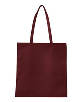 Q-Tees Non-Woven Tote Bag - Q-Tees Q126300 Q-Tees Maroon One Size