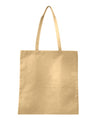Q-Tees Non-Woven Tote Bag - Q-Tees Q126300 Q-Tees Natural One Size