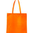 Q-Tees Non-Woven Tote Bag - Q-Tees Q126300 Q-Tees Orange One Size
