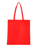 Q-Tees Non-Woven Tote Bag - Q-Tees Q126300 Q-Tees Red One Size