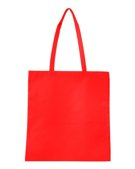 Q-Tees Non-Woven Tote Bag - Q-Tees Q126300 Q-Tees Red One Size