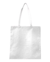 Q-Tees Non-Woven Tote Bag - Q-Tees Q126300 Q-Tees White One Size