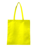 Q-Tees Non-Woven Tote Bag - Q-Tees Q126300 Q-Tees Yellow One Size