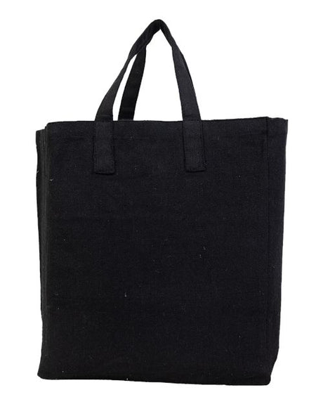 Q-Tees Sustainable Grocery Bag - Q-Tees S900 Q-Tees Black One Size
