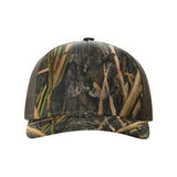 Richardson Five-Panel Printed Trucker Cap - Richardson 112PFP Richardson Mossy Oak Habitat/ Brown Adjustable
