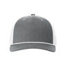 Richardson Five-Panel Trucker with Rope Cap - Richardson 112FPR Richardson Heather Grey/ White Adjustable