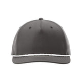 Richardson Five Panel Classic Rope Cap - Richardson 258 Richardson Dark Grey/ White Adjustable
