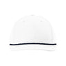 Richardson Five Panel Classic Rope Cap - Richardson 258 Richardson White/ Navy Adjustable