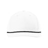 Richardson Five Panel Classic Rope Cap - Richardson 258 Richardson White/Black Adjustable