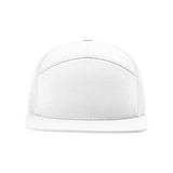 Richardson Seven-Panel Trucker Cap - Richardson 168 Caps Richardson White Adjustable