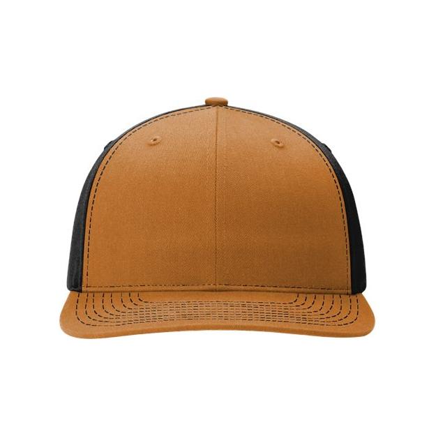 Richardson Twill Back Trucker Cap - Richardson 312 Richardson Caramel/ Black Adjustable
