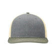 Richardson Twill Back Trucker Cap - Richardson 312 Richardson Heather Grey/ Birch/ Loden Adjustable