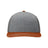 Richardson Twill Back Trucker Cap - Richardson 312 Richardson Heather Grey/ Charcoal/ Dark Orange Adjustable