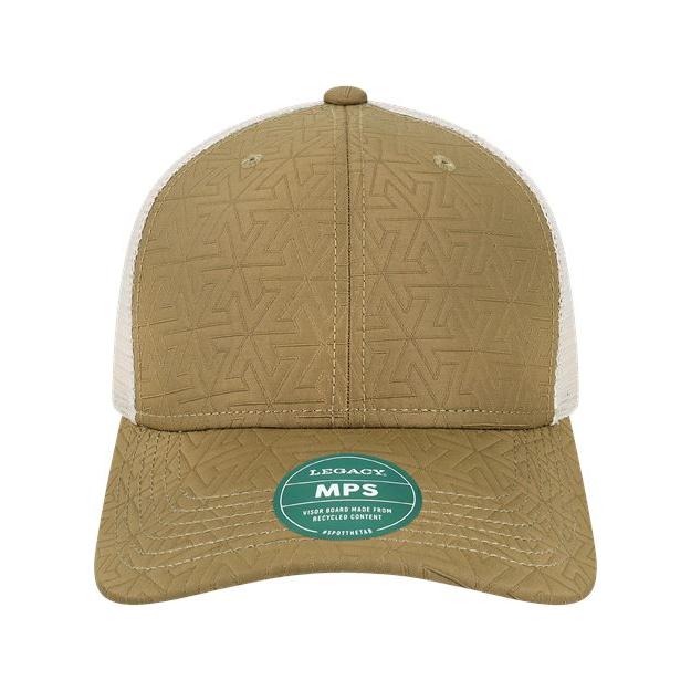 LEGACY Mid-Pro Snapback Trucker Cap - LEGACY MPS LEGACY Brown Z - Quilted Adjustable