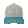 LEGACY Mid-Pro Snapback Trucker Cap - LEGACY MPS LEGACY Melange Grey/ Pacific Blue/ Stone Adjustable