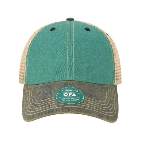 LEGACY Old Favorite Trucker Cap - LEGACY OFA Caps LEGACY Aqua Blue/ Navy Adjustable