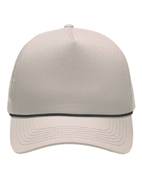 Sportsman Five-Panel Rope Heritage Fit Cap - Sportsman SP1300 Sportsman Khaki Adjustable