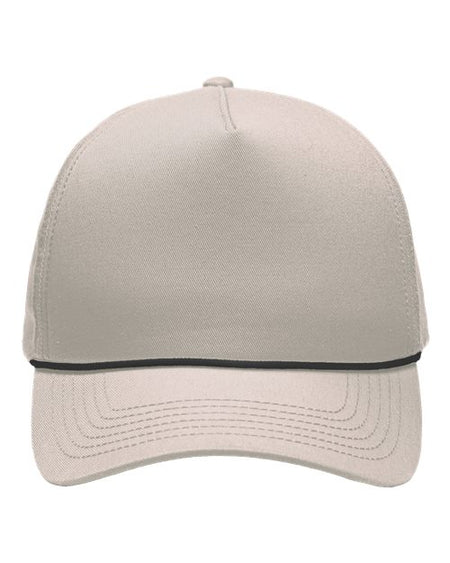 Sportsman Five-Panel Rope Heritage Fit Cap - Sportsman SP1300 Sportsman Khaki Adjustable