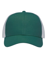 Sportsman Traditional Lo-Pro Mesh Back Trucker Fit Cap - Sportsman SP1450 Sportsman Chino Forest Green/ White Adjustable