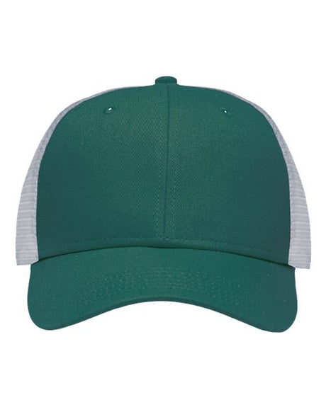 Sportsman Traditional Lo-Pro Mesh Back Trucker Fit Cap - Sportsman SP1450 Sportsman Chino Forest Green/ White Adjustable