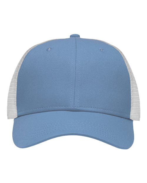 Sportsman Traditional Lo-Pro Mesh Back Trucker Fit Cap - Sportsman SP1450 Sportsman Chino Sky Blue/ White Adjustable