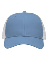Sportsman Traditional Lo-Pro Mesh Back Trucker Fit Cap - Sportsman SP1450 Sportsman Chino Sky Blue/ White Adjustable