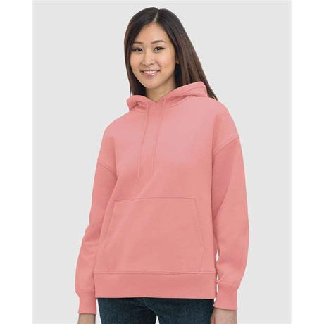 Bayside Women's USA-Made Hooded Sweatshirt - Bayside 7760 Bayside Peach S