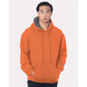 Bayside Unisex USA-Made Super Heavy Thermal Lined Hooded Sweatshirt - Bayside 930 Bayside Bright Orange/ Dark Grey M